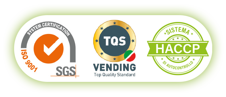Certificazioni ISO 9001—2015, TQS VENDING – Top Quality Standard.